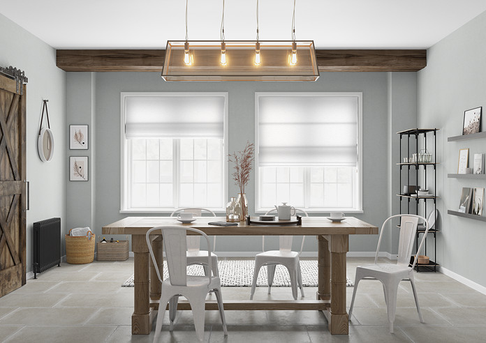 Faux Silk, White - Roman Blind - Image 5